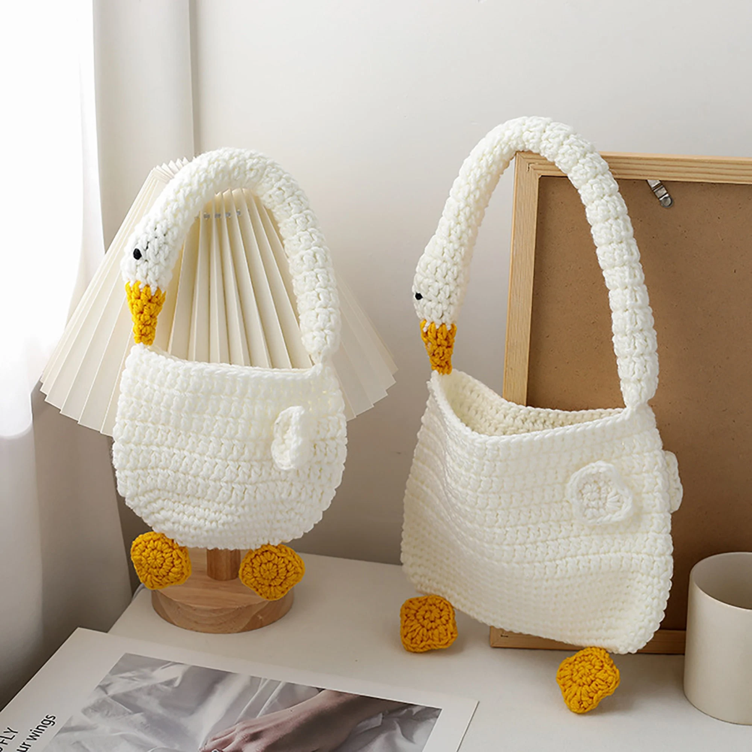 Crochet Goose Pattern Shaped Bag Crafts of the Mommy